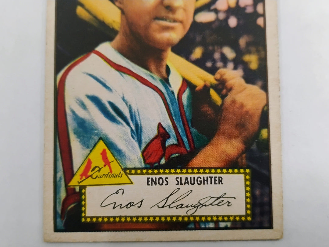 1952 Topps Baseball Enos Slaughter #65 Red Back