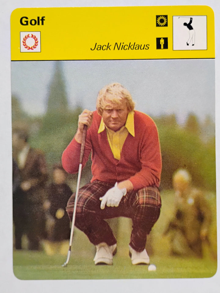 1977 Editions Rencontre Golf Jack Nicklaus #NNO Pondering A Crucial Shot