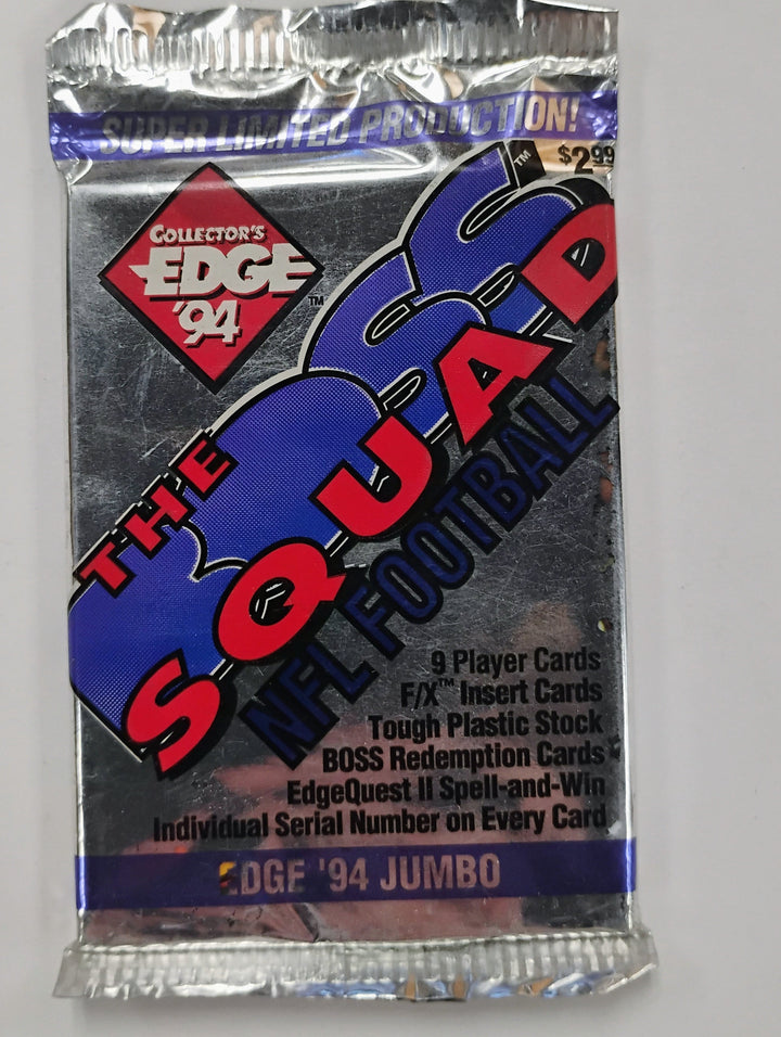 1994 Collector's Edge Boss Squad Football Jumbo Sealed Pack