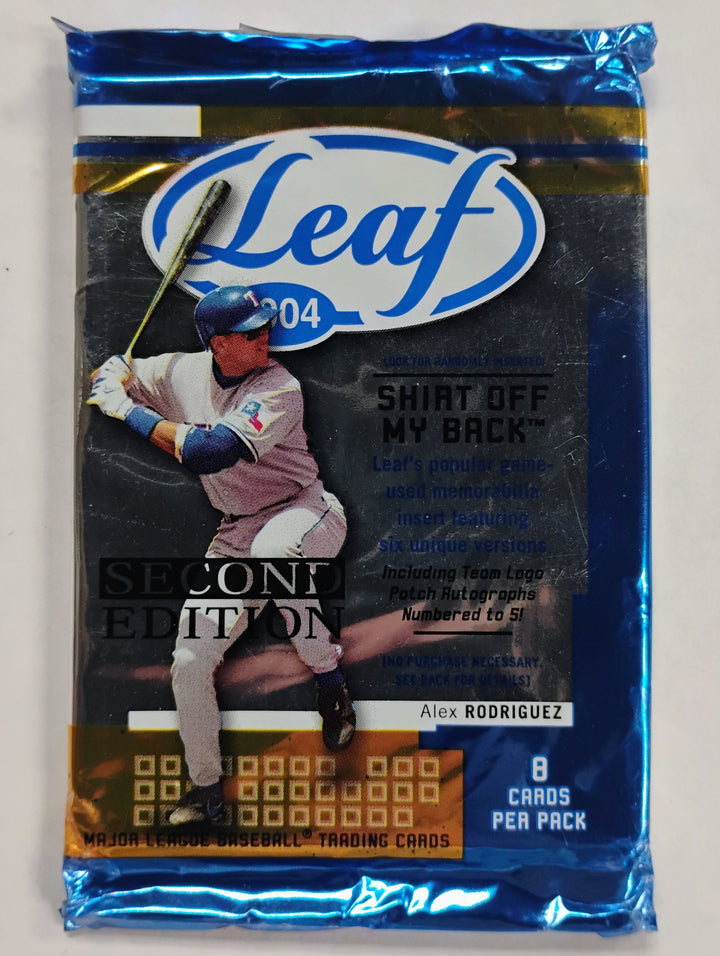 2004 Leaf Baseball Second Edition Sealed Pack