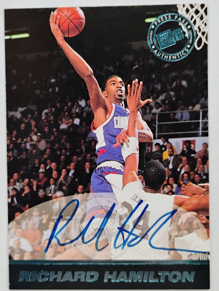 1999 Press Pass Basketball Richard Hamilton NNO Autograph 139/500