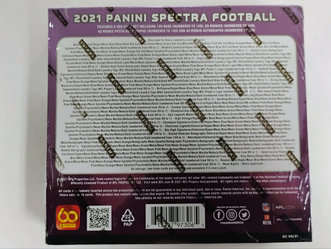 2021 Panini Spectra Football Hobby Box