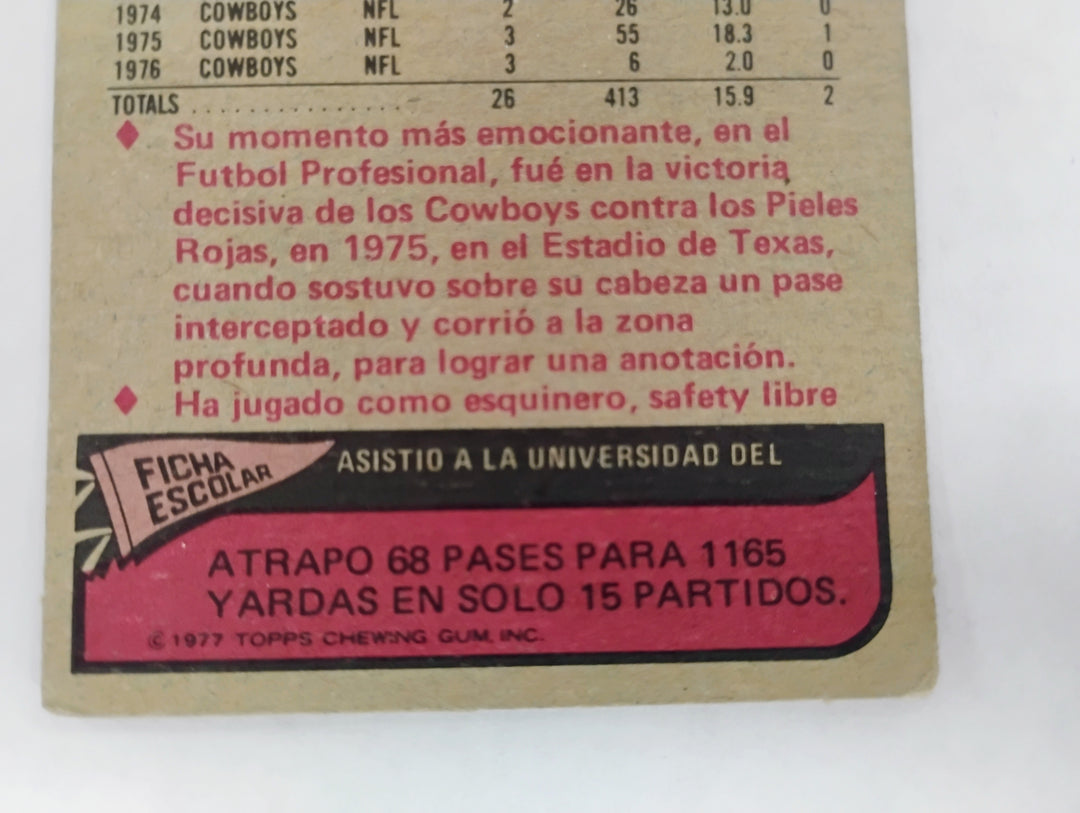 1977 Topps Mexican Football Charlie Waters  #15