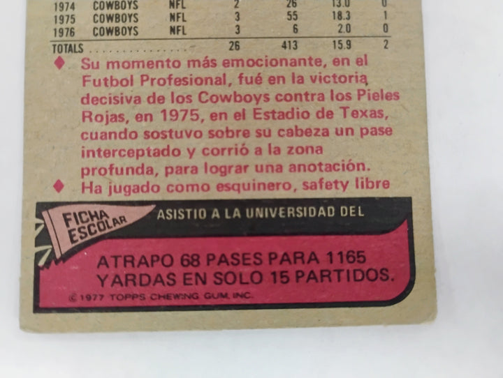 1977 Topps Mexican Football Charlie Waters  #15