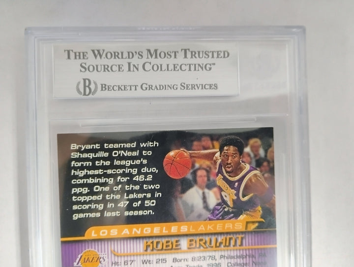 1999-00 Fleer Focus Basketball Kobe Bryant BGS 8