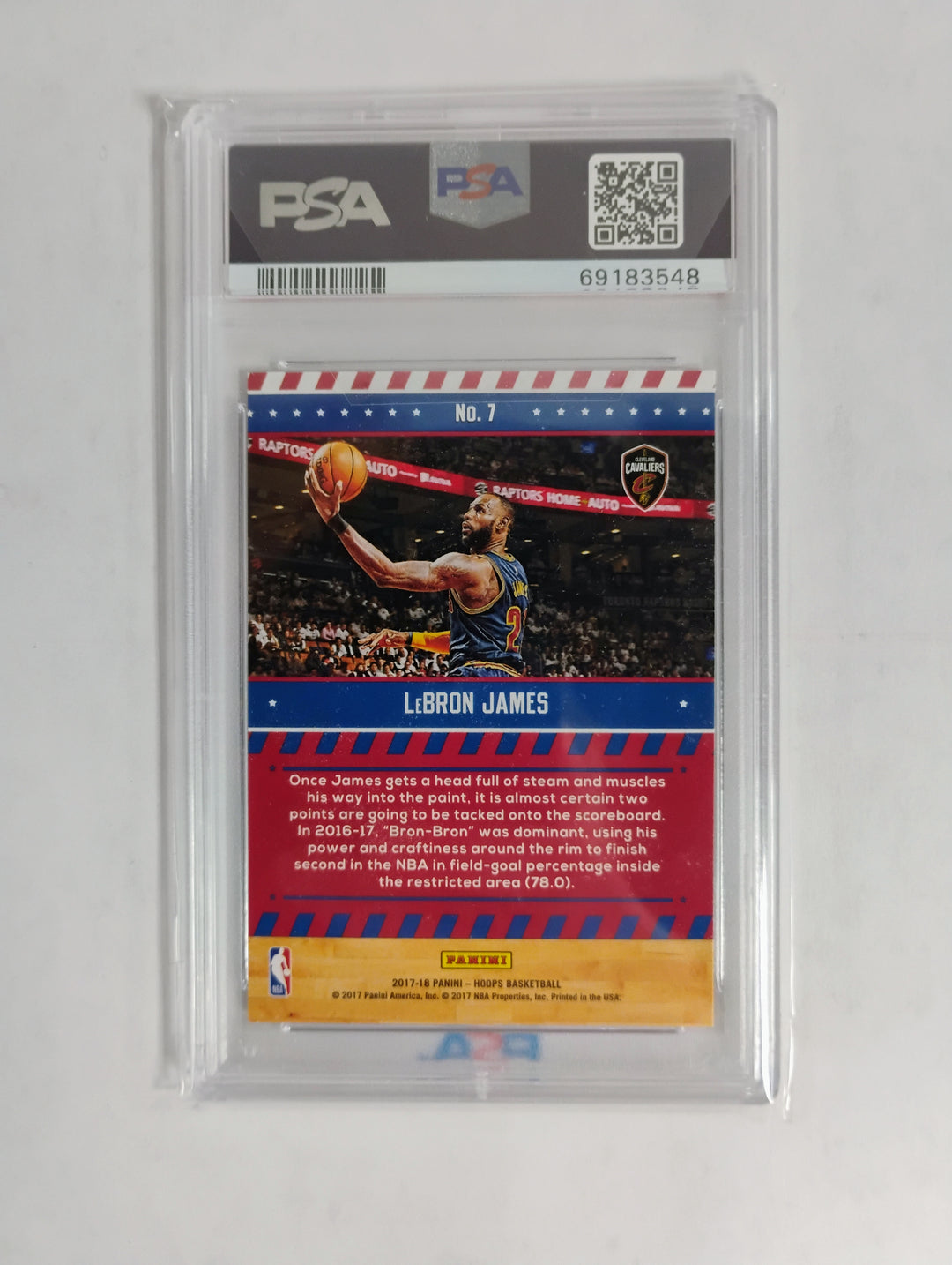 2017 Panini Hoops Lebron James Special Delivery PSA 10