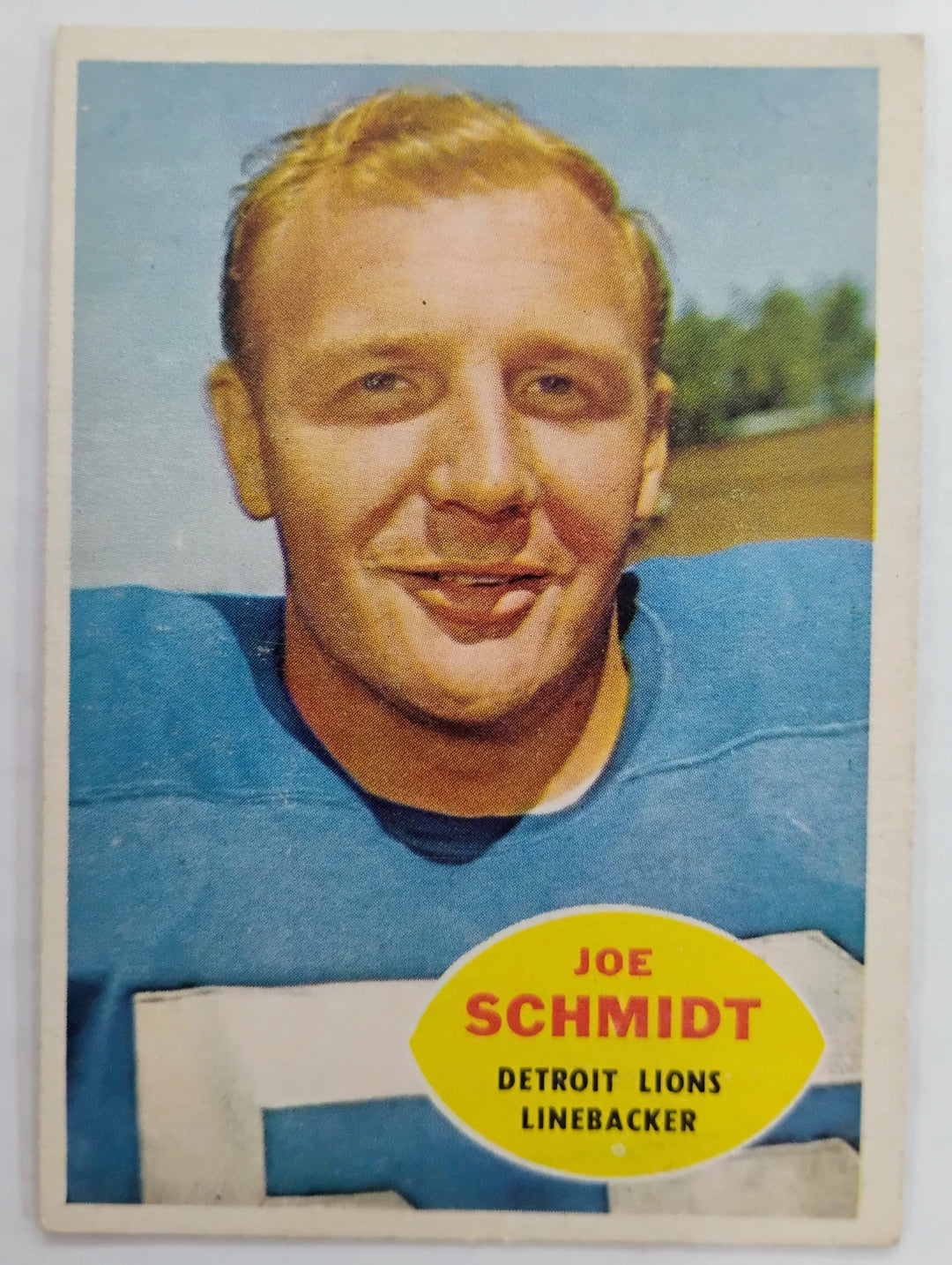 1960 Topps Football Joe Schmidt #46