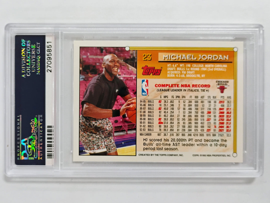 1993 Topps Michael Jordan #23 PSA GEM MT 10