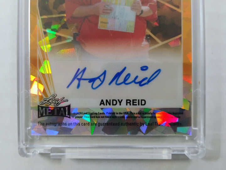 2024 Leaf Collective Multi-Sport Dual Auto Patrick Mahomes/Andy Reid Gold Auto 1/1