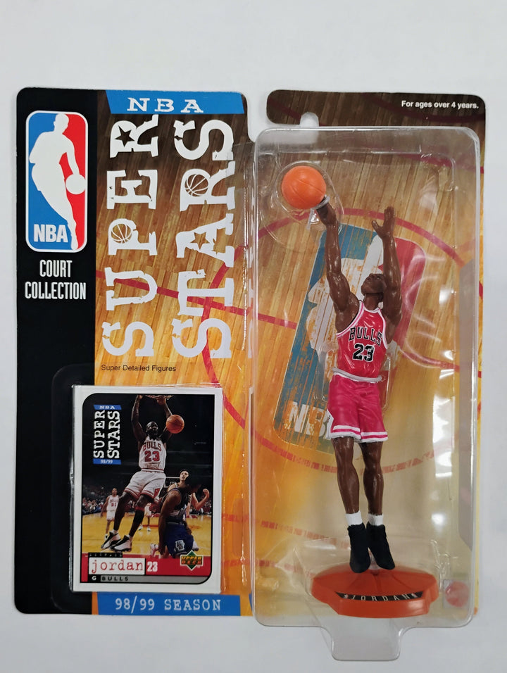 1998 Mattel NBA Super Stars Basketball Michael Jordan 2 of 4 Red Jersey