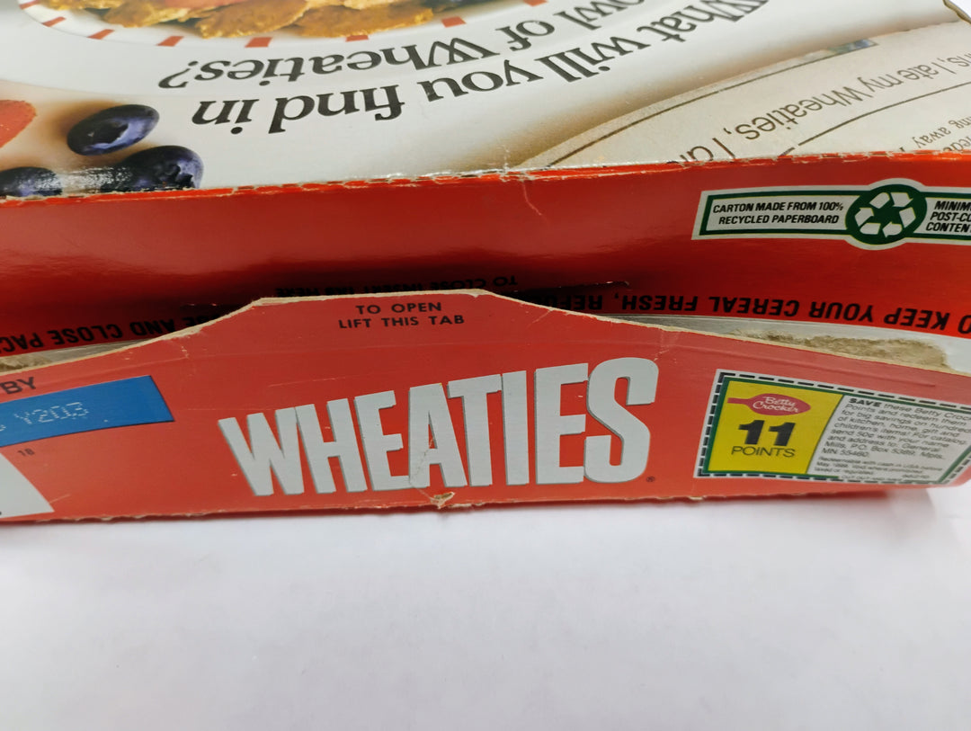 18 oz General Mills Wheaties Michael Jordan W/ Gym Bag & Wheaties Box  Empty Box