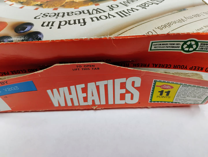 18 oz General Mills Wheaties Michael Jordan W/ Gym Bag & Wheaties Box  Empty Box