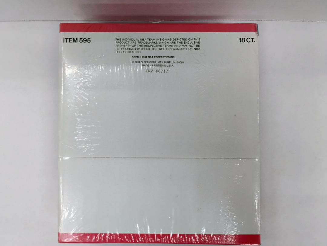 1991-92 Fleer Basketball Jumbo Sealed Jumbo Box