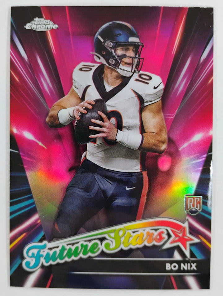 2024 Topps Chrome Football Bo Nix RC #FS-4 Future Stars