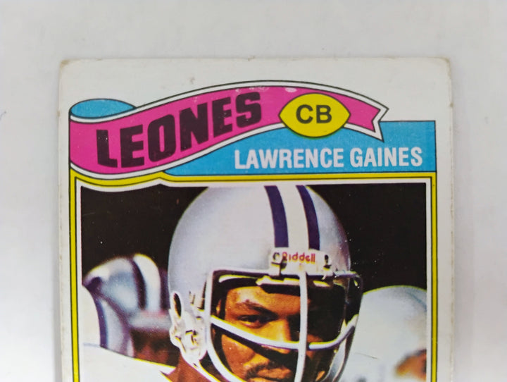 1977 Topps Mexican Football Lawrence Gains #21 "Dirty Dozen" SP