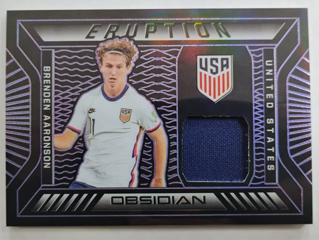 2021-22 Panini Obsidian Soccer Brenden Aaronson #E-BA Eruption 23/75