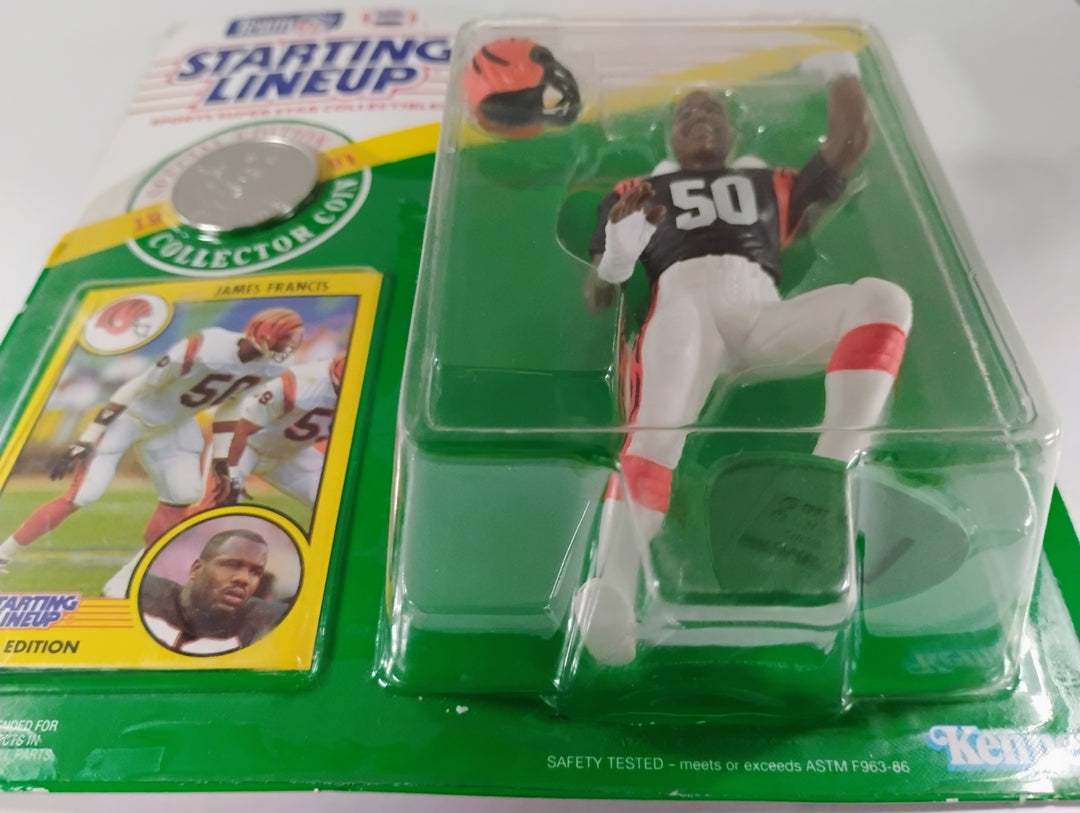 1991 Kenner Starting Lineup Football James Francis Special Edition Collector Coin