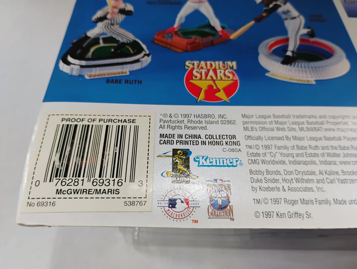 1997 Kenner Starting Lineup Classic Doubles Mark Mcgwire/Roger Maris Sealed