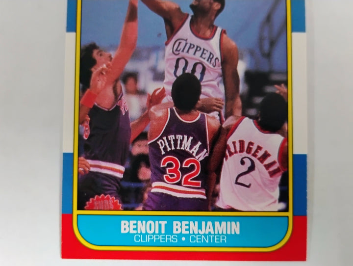 1986-87 Fleer Basketball Benoit Benjamin RC #9 EX-Mint