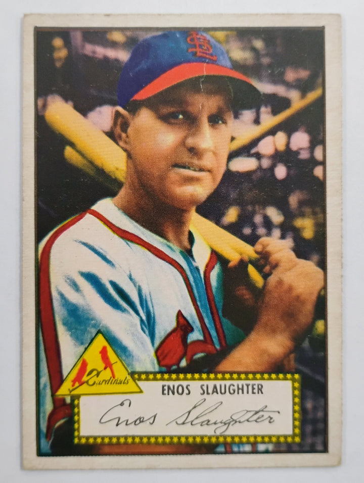 1952 Topps Baseball Enos Slaughter #65 Red Back