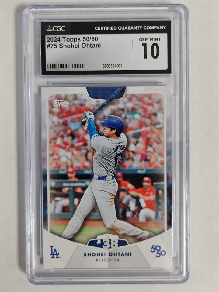 2024 Topps Baseball 50/50 Shohei Ohtani #75 CGC Mint 10