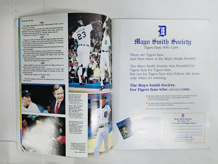 1989 Detroit Tigers Official Yearbook