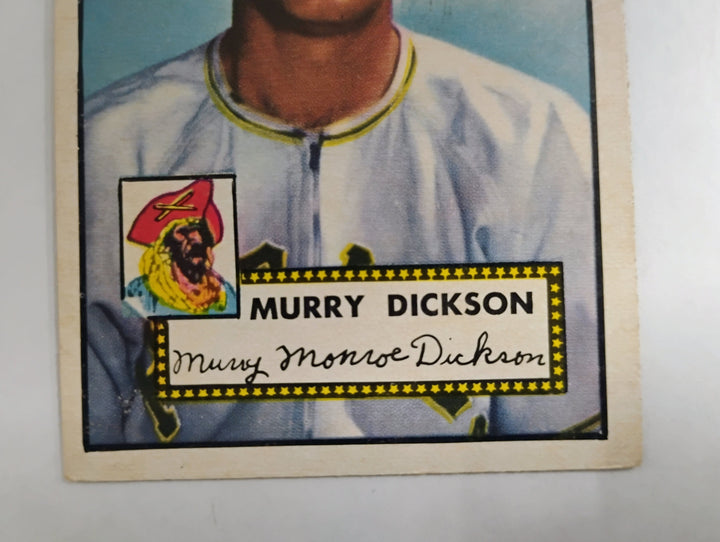 1952 Topps Baseball Murry Dickson # 266 Red Back