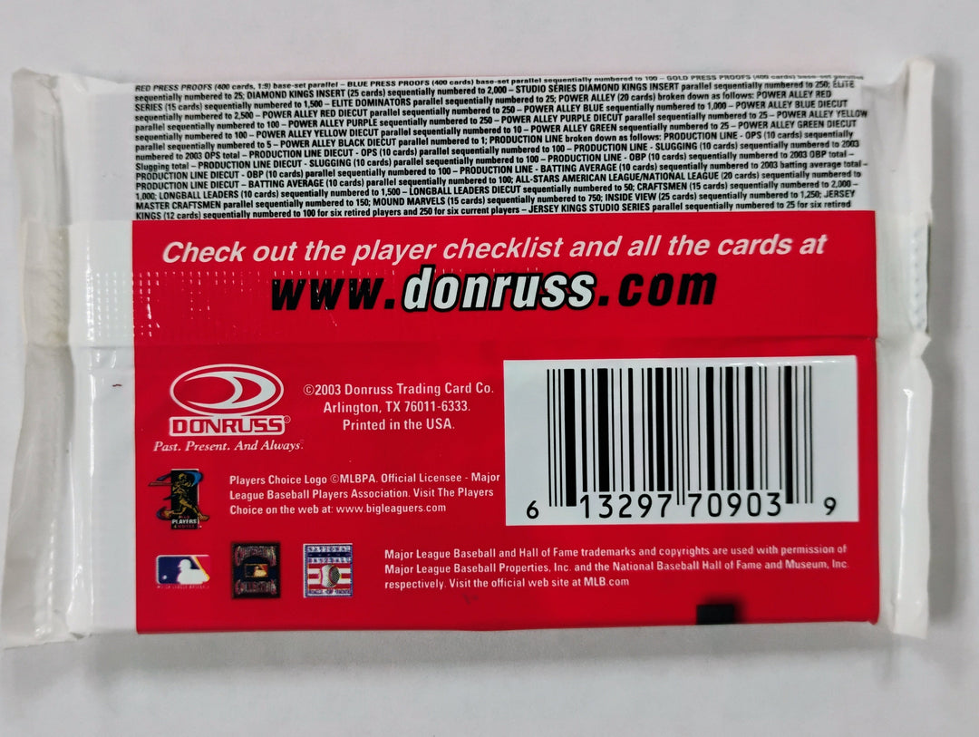 2004 Donruss Baseball Sealed Pack