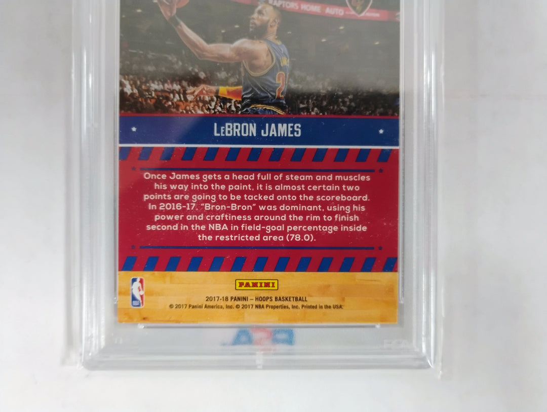2017 Panini Hoops Lebron James Special Delivery PSA 10