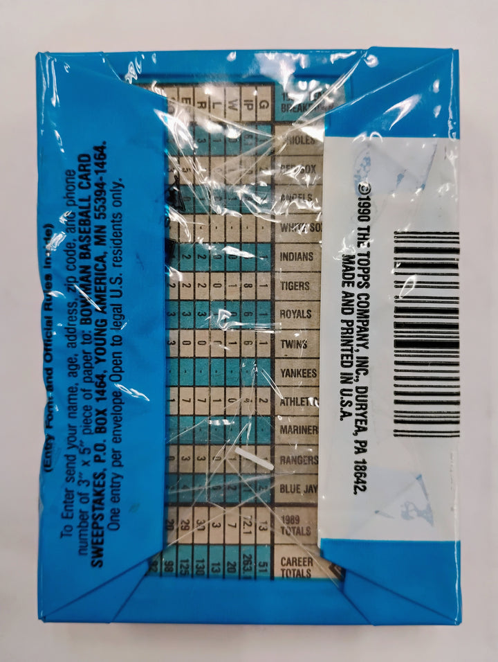 1990 Bowman Baseball Cello Pack
