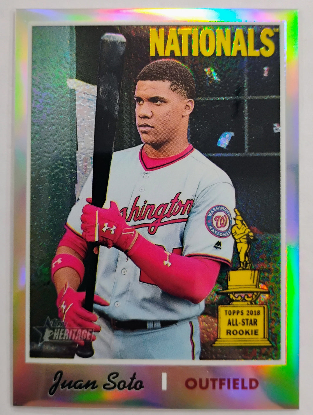 2019 Topps Heritage Baseball Juan Soto #TCH-481 Refractor 428/470