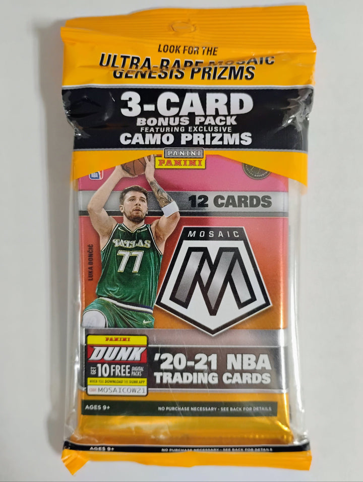 2020-21 NBA Basketball Mosaic Cello Camo Prizms