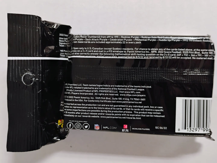 2022 Panini Score Football 60 Card Hanger Pack