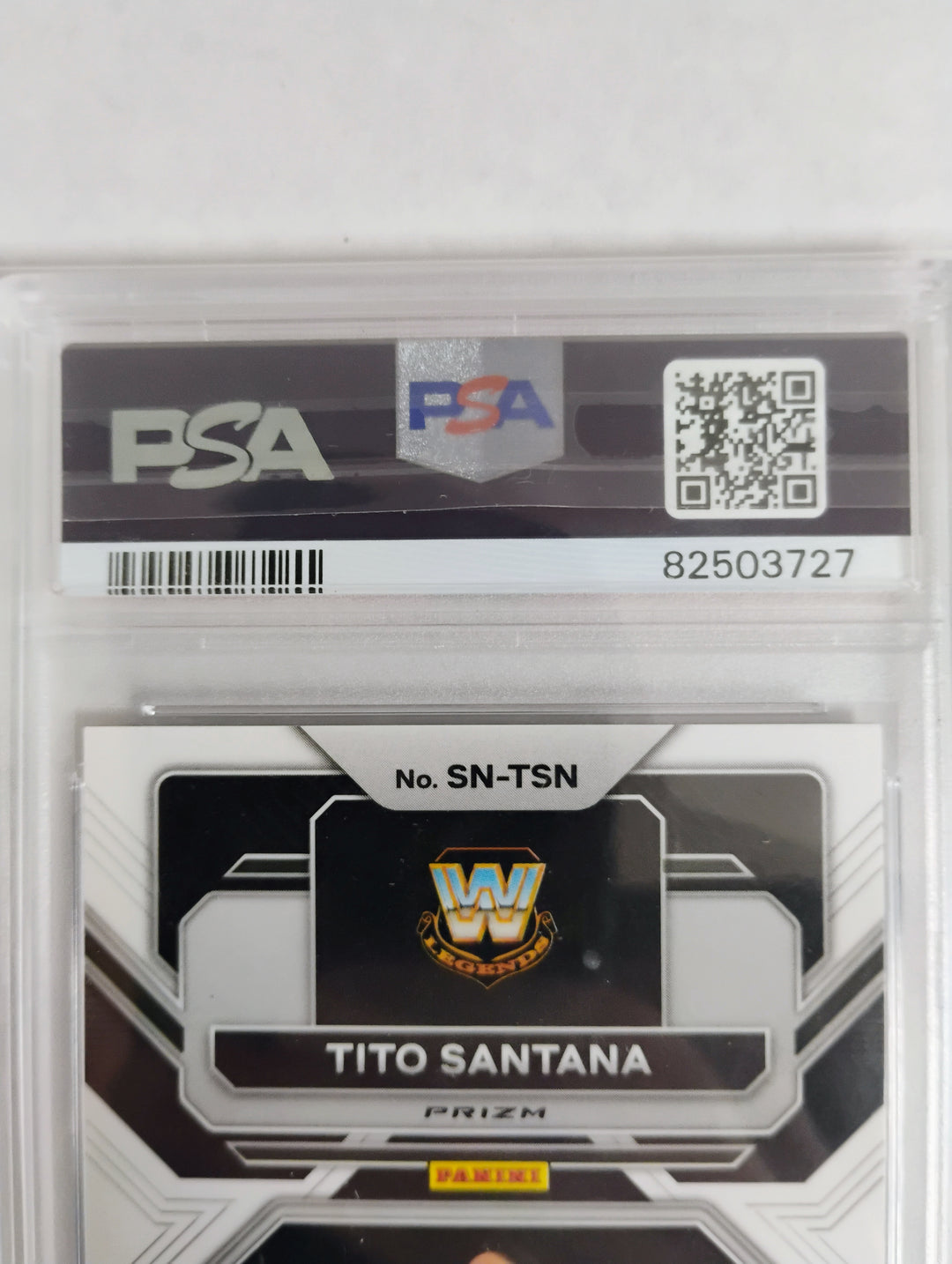 2023 Prizm WWE Wrestling Tito Santana Sensational Signiture Black Prizm 1/1 PSA GEM Mint 10