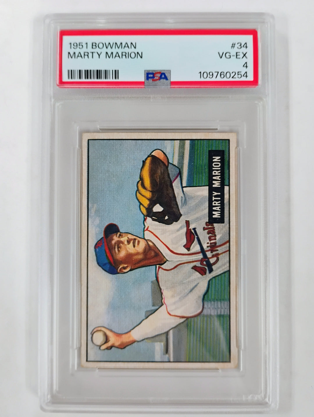 1951 Bowman Baseball Marty Marion #34 VG-EX PSA 4 Partial Set Break