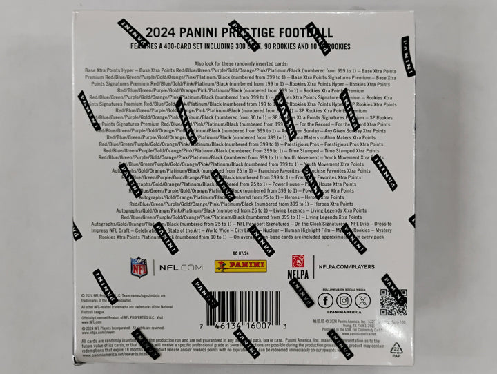 2024 Panini Prestige Football Mega Box