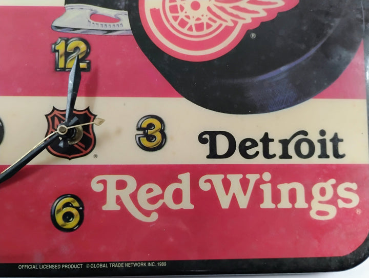 1989 Detroit Red Wings Hockey Wall Clock