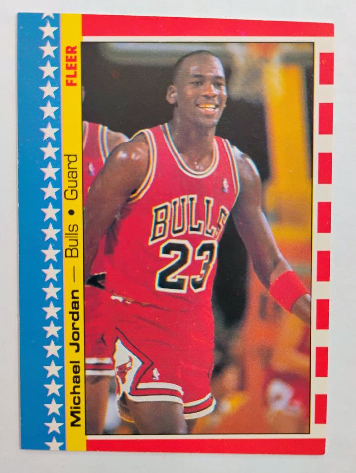 1987-88 Fleer Basketball Sticker Michael Jordan #2