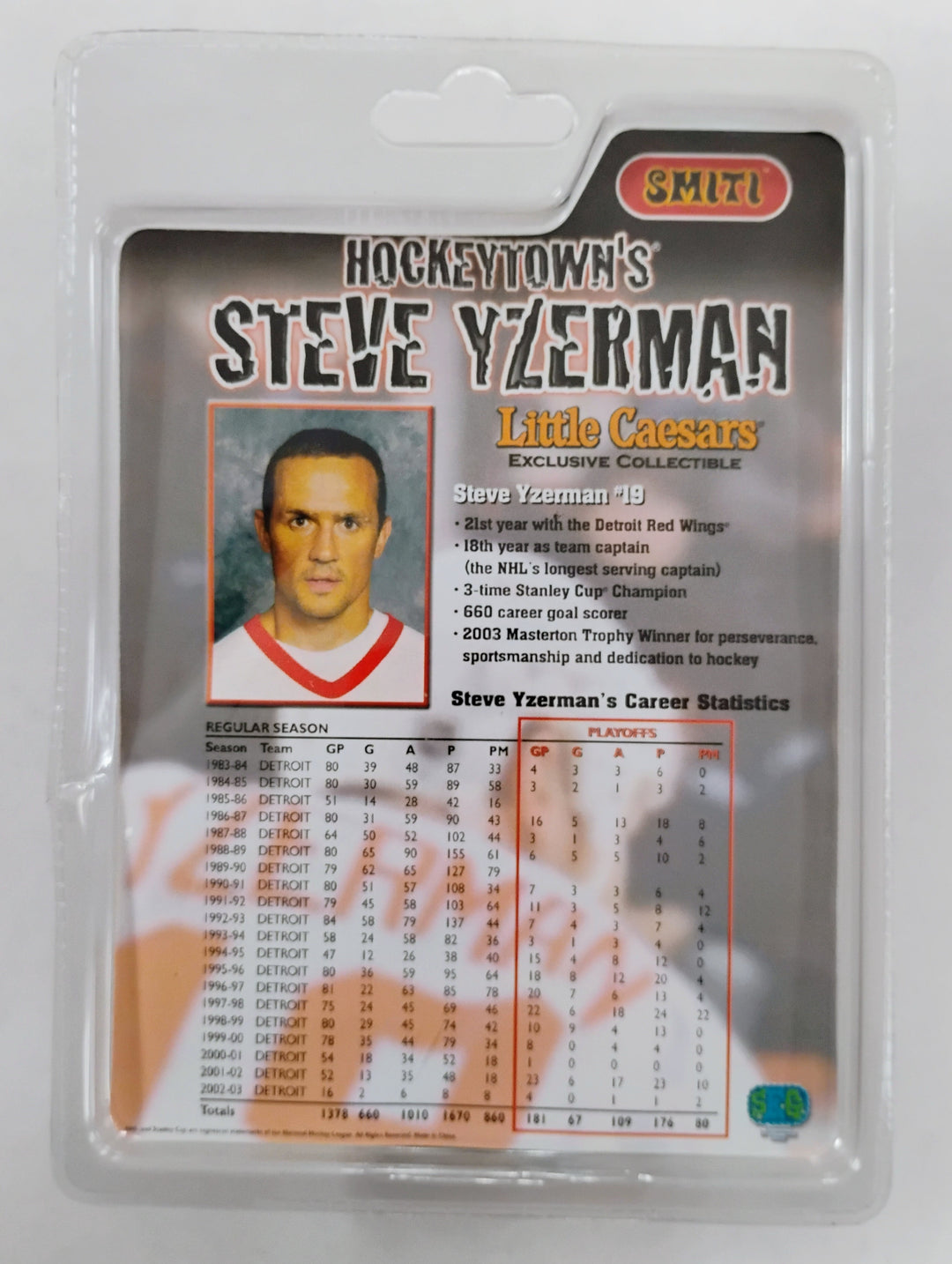 Little Caesars  Hockeytown's Steve Yzerman Exclusive Collectible Sealed
