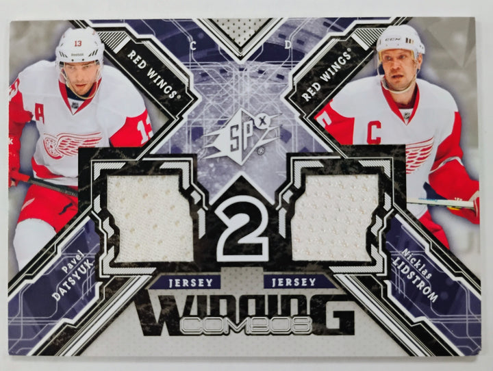 2013-14 Upper Deck SPx Hockey Datsyuk/Lidstrom #WC-LD Winning Combos