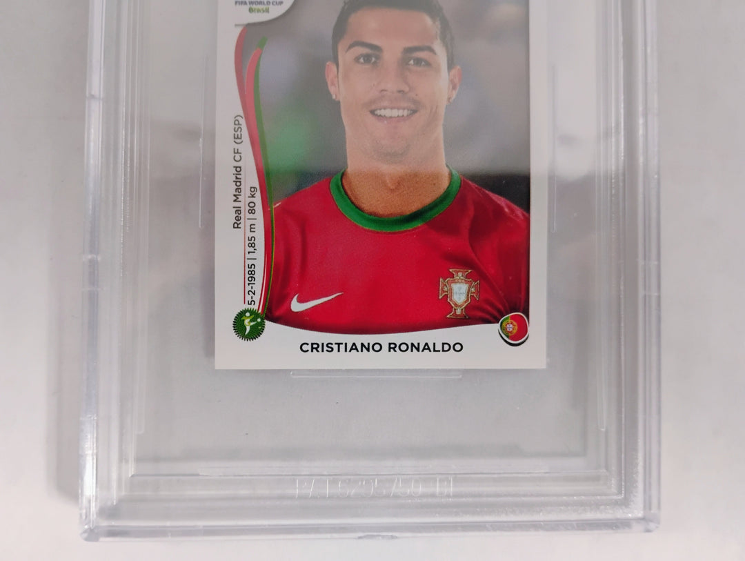 2014 Panini World Cup Soccer Stickers Cristiano Ronaldo BGS 7.5
