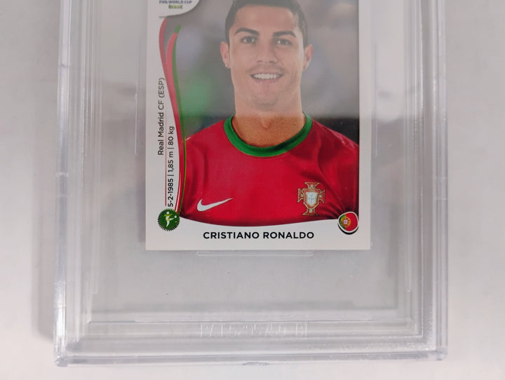 2014 Panini World Cup Soccer Stickers Cristiano Ronaldo BGS 7.5