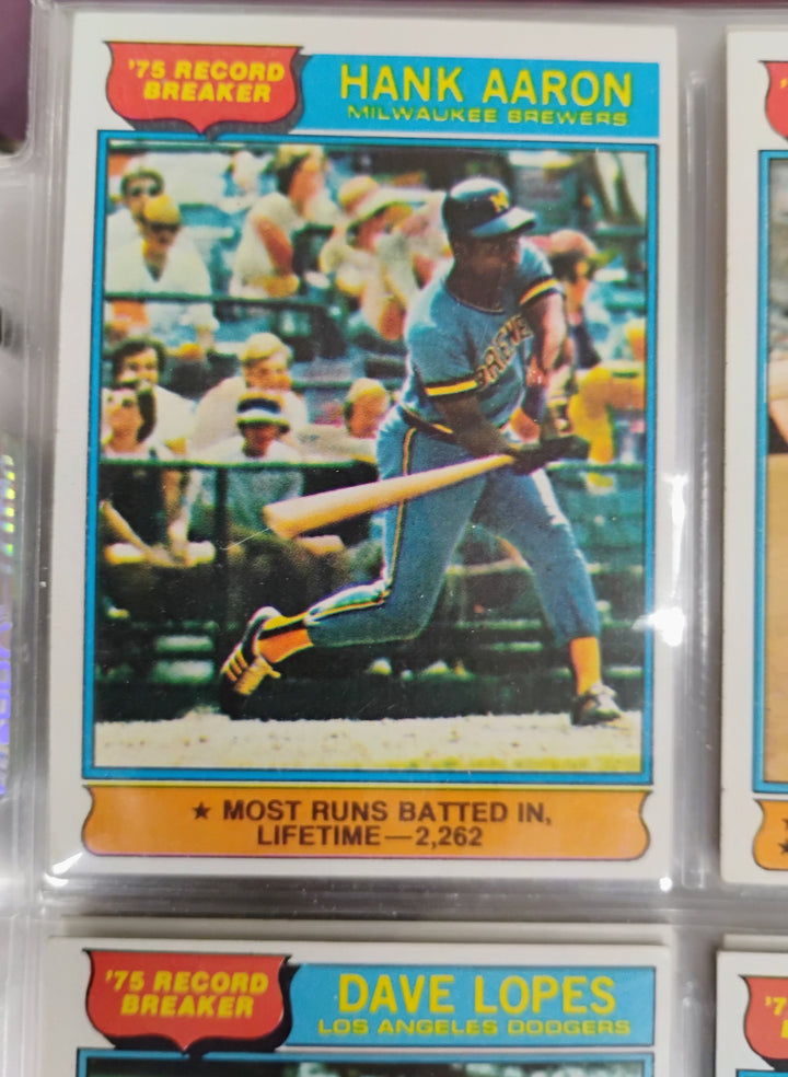 1976 Topps Baseball Complete Set EX-Mint