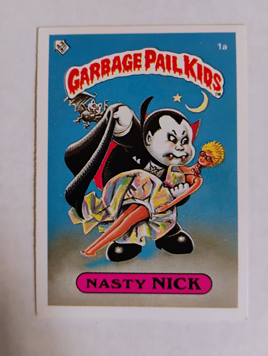 1985 Topps Garbage Pail Kids UK MINI Nasty Nick 1a
