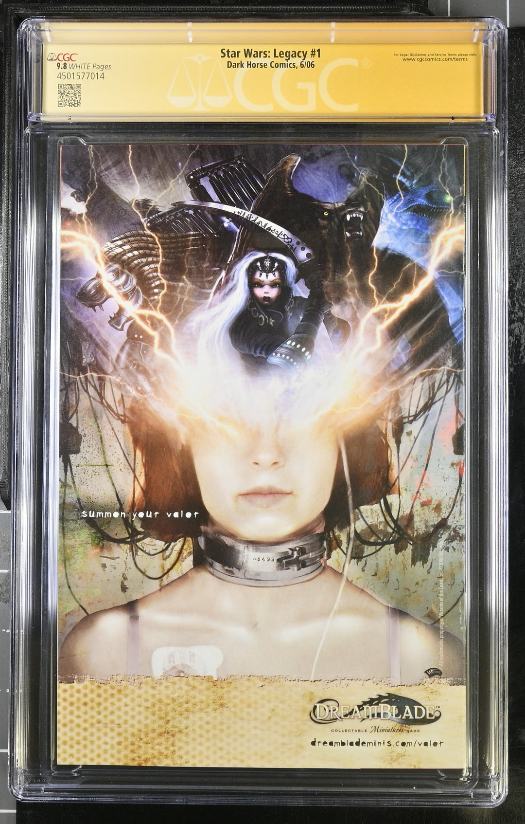 Star Wars Legacy #1 CGC Signature Series 9.8 Adam Hughes signature