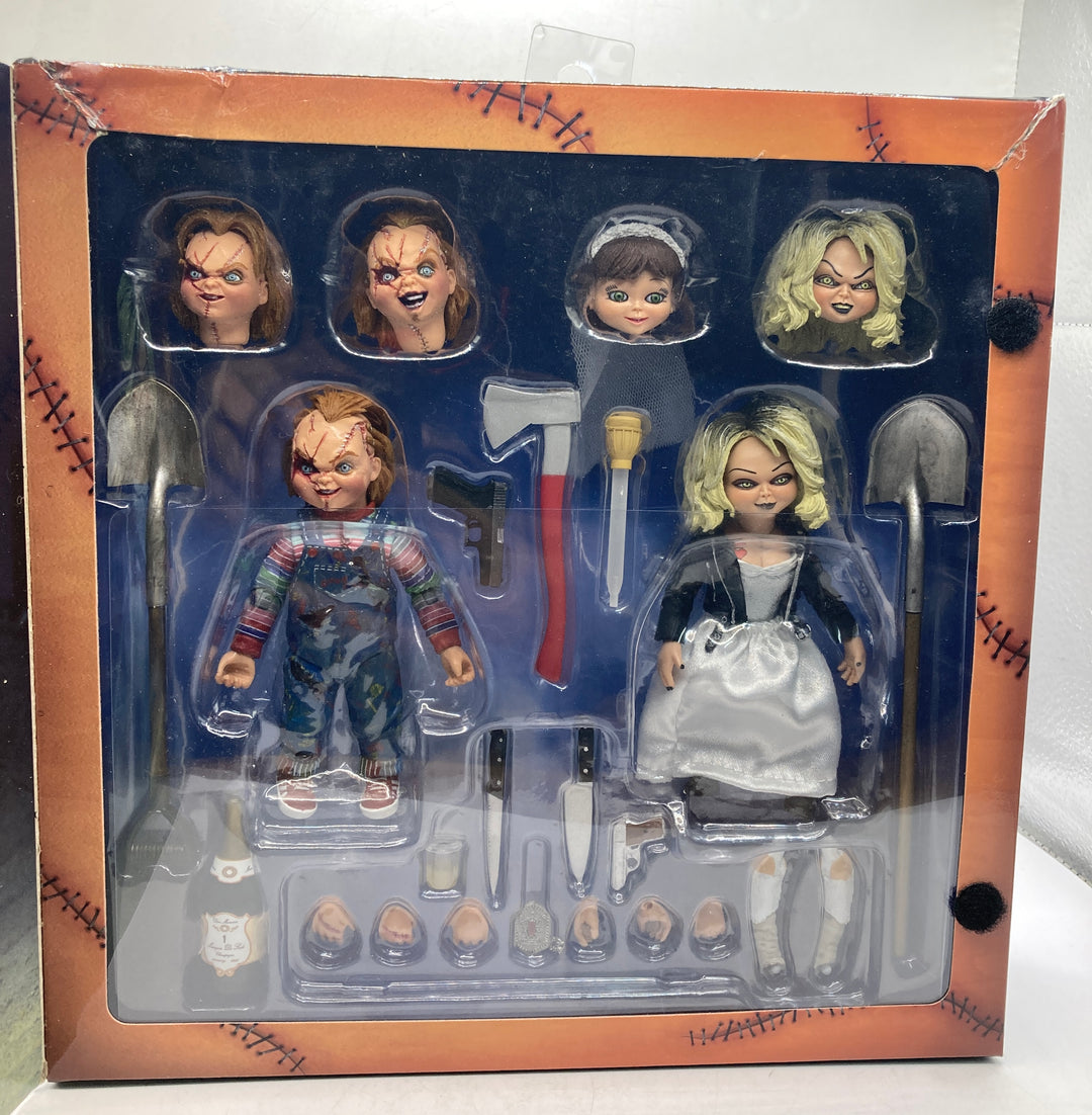 ULTIMATE CHUCKY & TIFFANY Bride of Chucky 4" Action Figure 2-Pack - NECA  2018