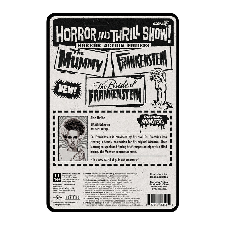 Universal Monsters Bride of Frankenstein 3 3/4-inch ReAction+ Figure