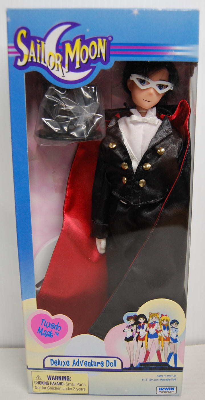 Sailor Moon Tuxedo Mask 11.5in Deluxe Adventure Doll 2000 Irwin