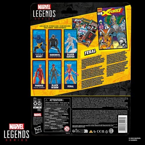 X-Men X-Force Marvel Legends Series Feral 6-Inch Action Figure
