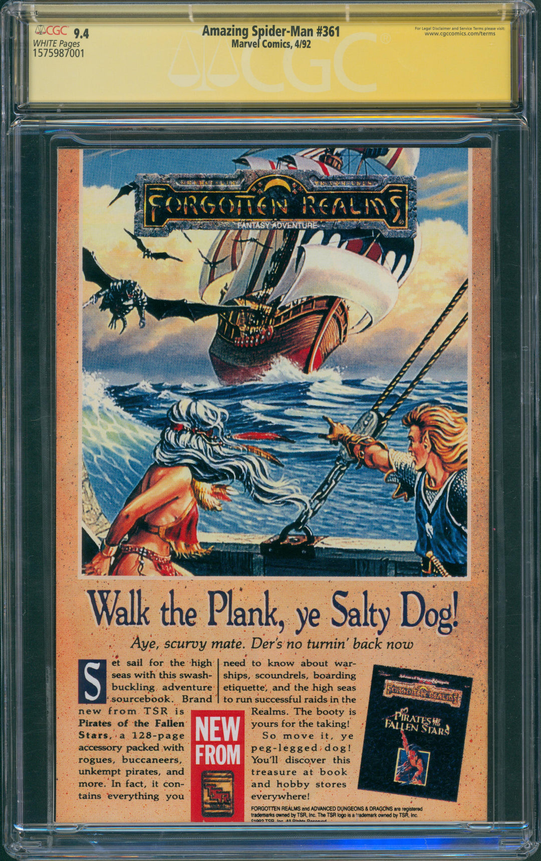 Amazing Spider-Man #361 CGC Signature Series 9.4 - Mark Bagley & Stan Lee